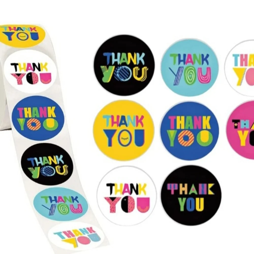 100 Pieces Mixed Variety Thank You Stickers